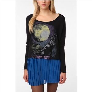 daydreamer la cropped space coyote sweatshirt